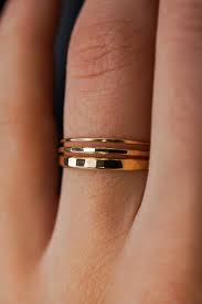 Thin Stackable Rings
