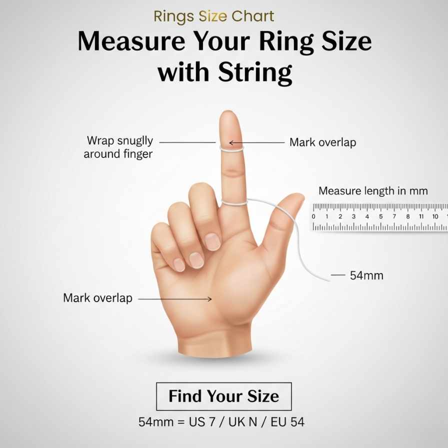 ring sizing with string