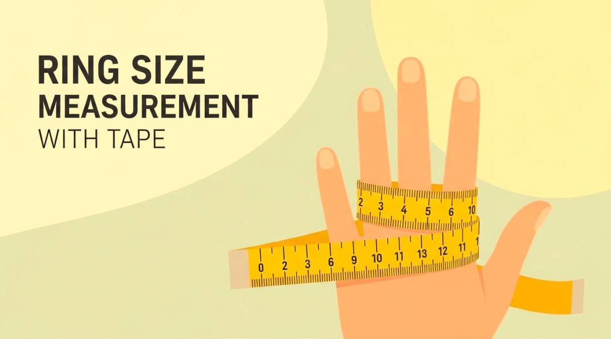 measure ring-size with tape