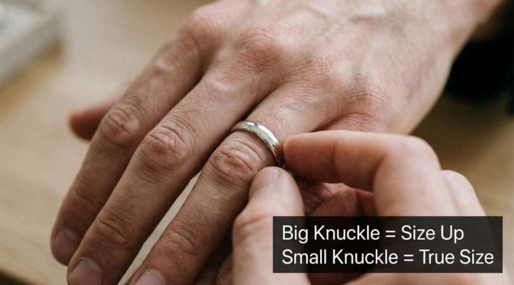 Knuckles affect sizing