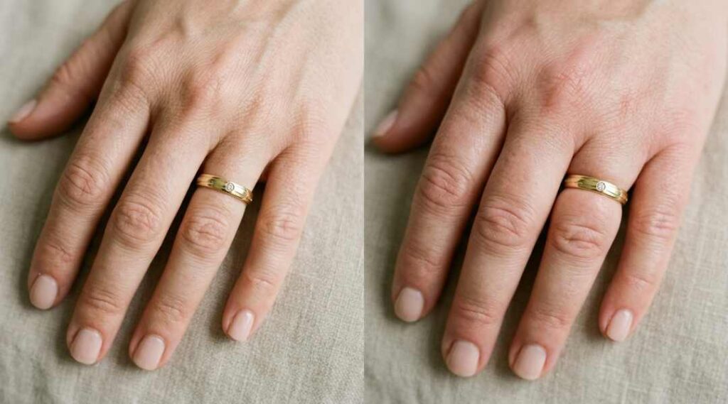 ring size change with age