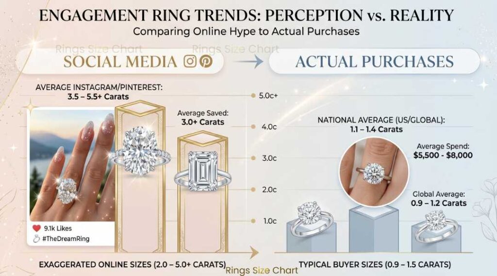 social media influence on ring size