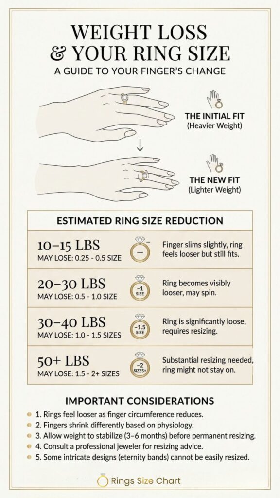 ring size change with weight loss