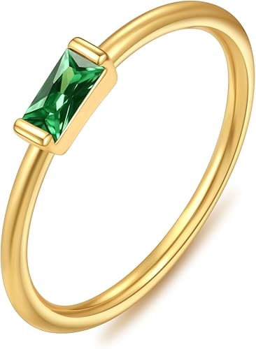 Promise Rings Emerald Green