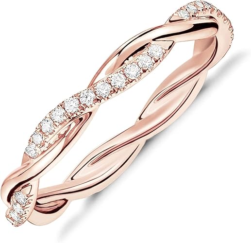 Twisted Rope Eternity Band for Women